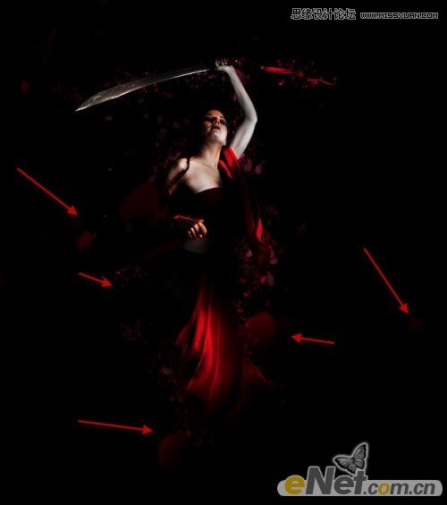 Photoshop打造绚丽梦幻效果的美女武士,PS教程,图老师教程网