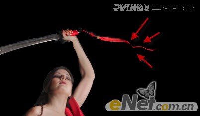 Photoshop打造绚丽梦幻效果的美女武士,PS教程,图老师教程网