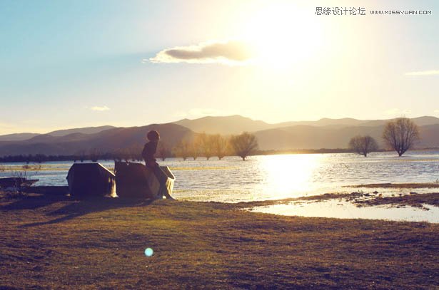 Photoshop调出夕阳风景照艺术效果教程,PS教程,图老师教程网