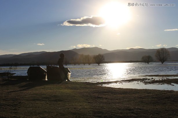 Photoshop调出夕阳风景照艺术效果教程,PS教程,图老师教程网