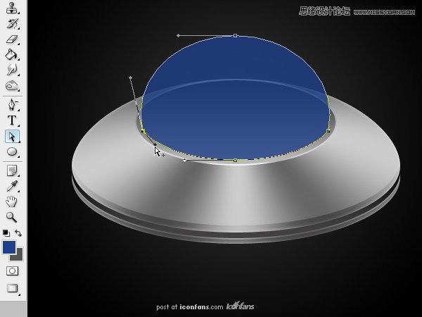 Photoshop绘制逼真质感的UFO图标教程,PS教程,图老师教程网