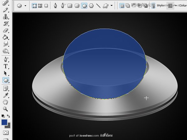 Photoshop绘制逼真质感的UFO图标教程,PS教程,图老师教程网