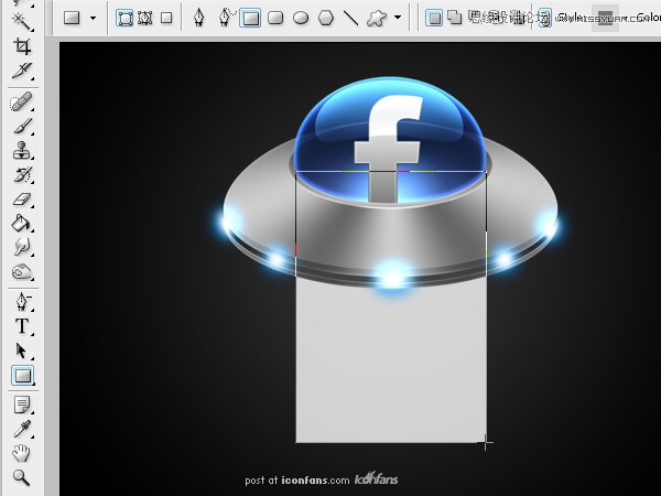 Photoshop绘制逼真质感的UFO图标教程,PS教程,图老师教程网
