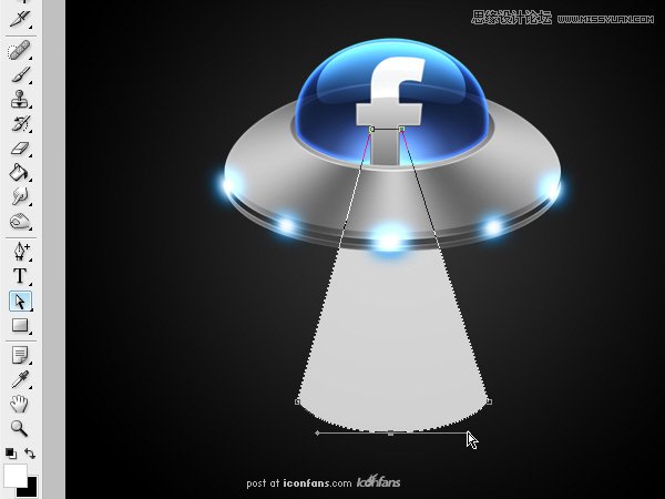 Photoshop绘制逼真质感的UFO图标教程,PS教程,图老师教程网
