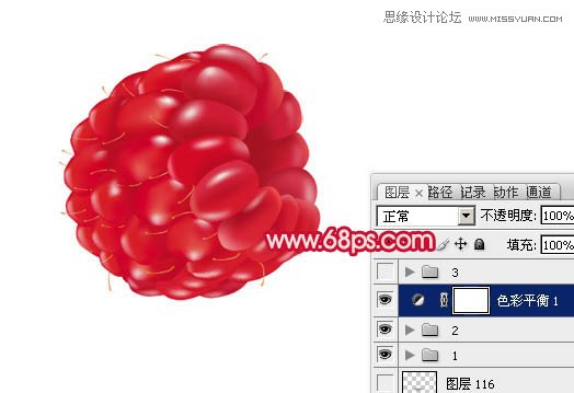 Photoshop绘制红色立体感的覆盆子教程,PS教程,图老师教程网