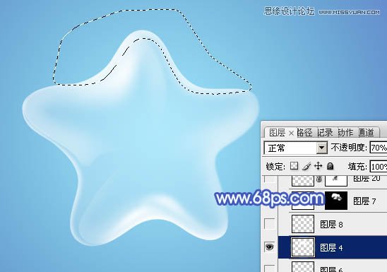 Photoshop制作漂亮的五角星透明泡泡教程,PS教程,图老师教程网