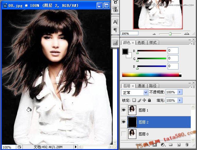 Photoshop解析美女头发的抠图方法选择技巧,PS教程,图老师教程网