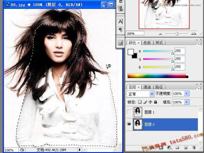 Photoshop解析美女头发的抠图方法选择技巧,PS教程,图老师教程网