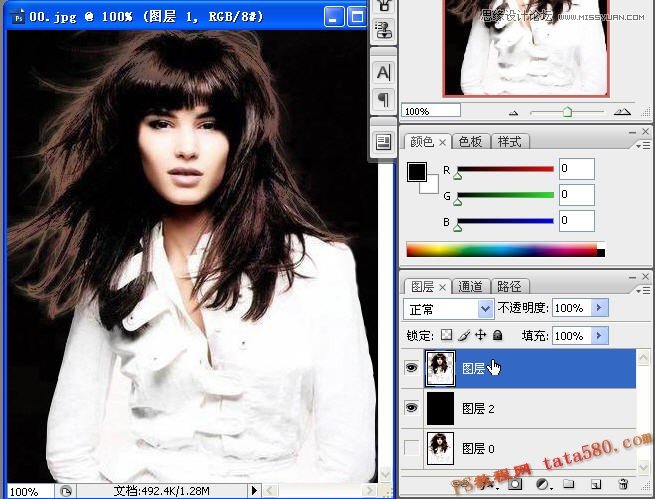 Photoshop解析美女头发的抠图方法选择技巧,PS教程,图老师教程网