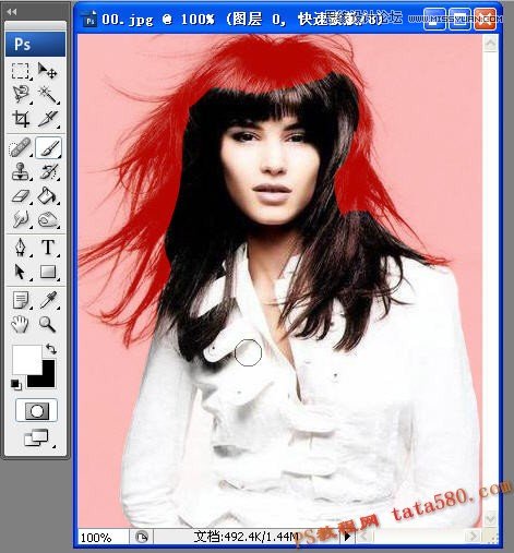 Photoshop解析美女头发的抠图方法选择技巧,PS教程,图老师教程网
