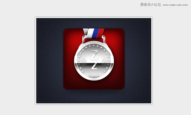 Photoshop绘制一枚奖牌ICON图标教程,PS教程,图老师教程网