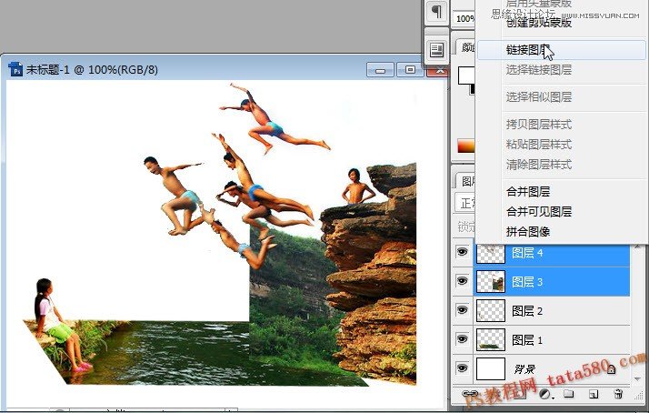 Photoshop创意合成另类跳水运动教程,PS教程,图老师教程网