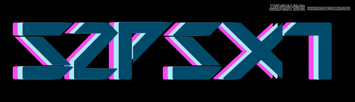 Photoshop设计光彩斑斓的立体字教程