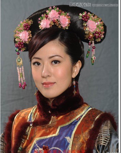 Photoshop调出TVB明星唯美的转手绘效果,PS教程,图老师教程网