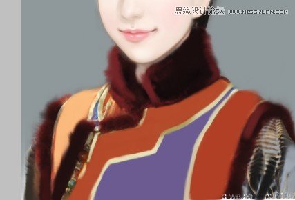Photoshop调出TVB明星唯美的转手绘效果,PS教程,图老师教程网