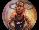 Photoshop给NBA篮球明星韦德打造漫画肖像效果