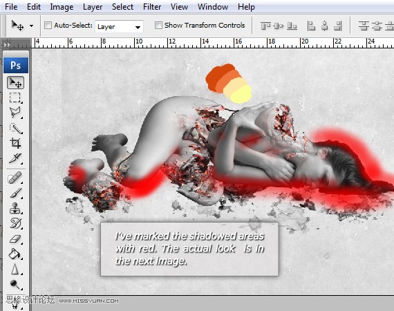 Photoshop合成创意风格的戒烟公益海报,PS教程,图老师教程网