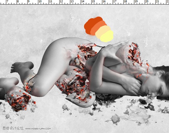 Photoshop合成创意风格的戒烟公益海报,PS教程,图老师教程网