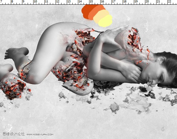 Photoshop合成创意风格的戒烟公益海报,PS教程,图老师教程网