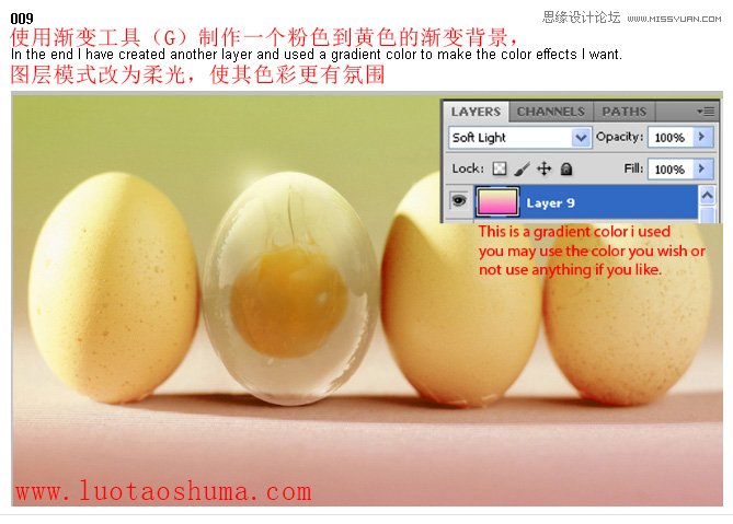 Photoshop打造透明形态的鸡蛋创意合成教程,PS教程,图老师教程网