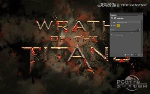 Photoshop制作诸神之怒海报艺术字教程,PS教程,图老师教程网