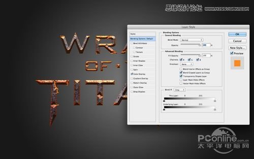 Photoshop制作诸神之怒海报艺术字教程,PS教程,图老师教程网