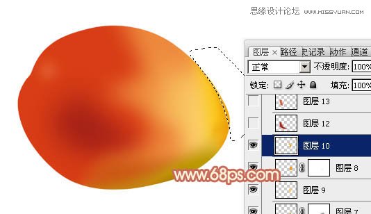 Photoshop制作漂亮逼真的红梨教程,PS教程,图老师教程网