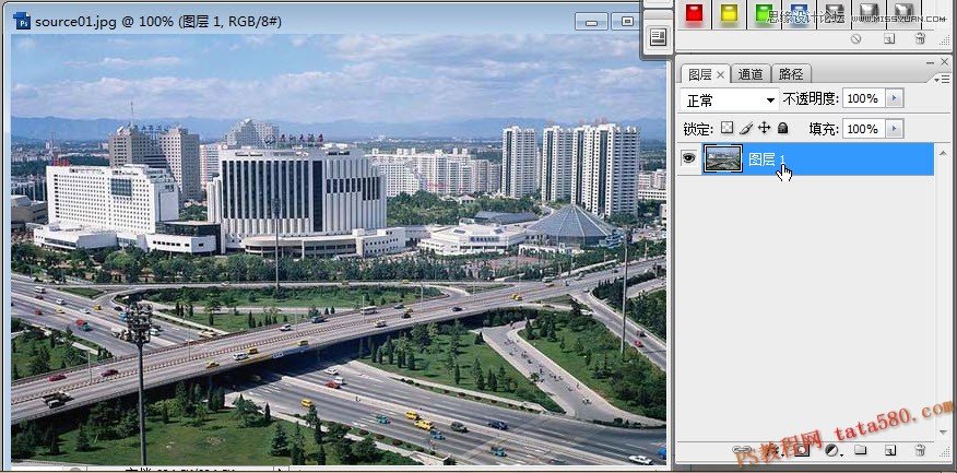 Photoshop合成破土重生毁灭城市的哥斯拉,PS教程,图老师教程网