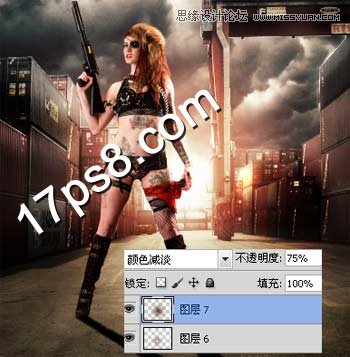 Photoshop合成魔力女战士电影海报教程