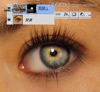 Photoshop使用蒙版改变眼睛颜色教程,PS教程,图老师教程网
