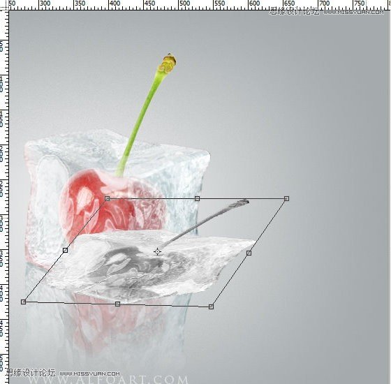 Photoshop使用3D功能制作逼真的冰冻樱桃效果,PS教程,图老师教程网