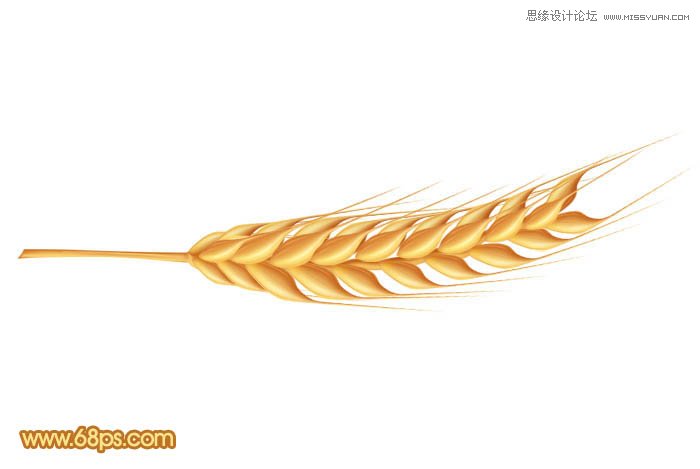 Photoshop绘制金色逼真的成熟麦穗效果,PS教程,图老师教程网