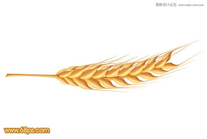 Photoshop绘制金色逼真的成熟麦穗效果,PS教程,图老师教程网