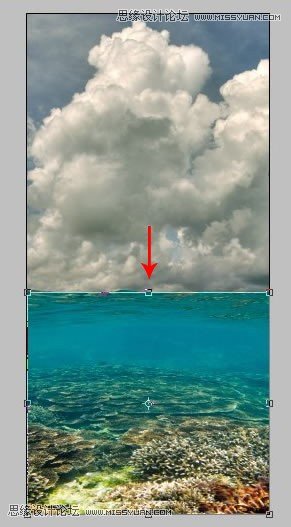 Photoshop创意合成海水中漂流的许愿瓶和海岛,PS教程,图老师教程网