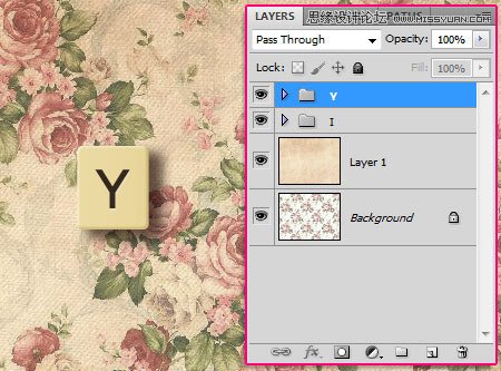 Photoshop使用素材制作漂亮的瓷砖字教程,PS教程,图老师教程网