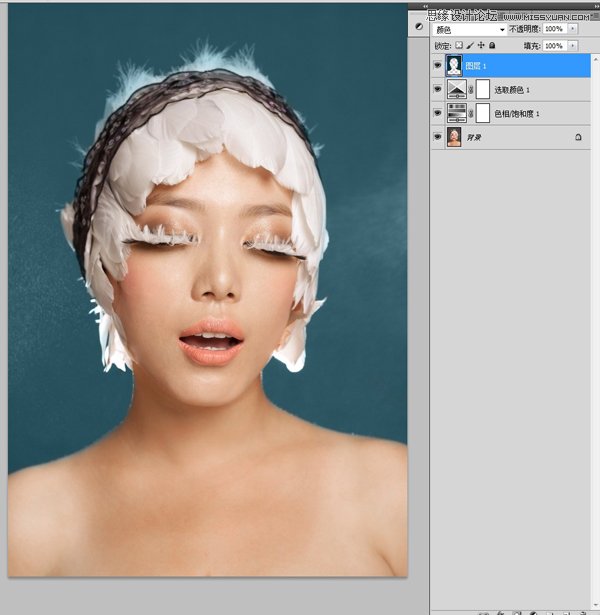 Photoshop使用双曲线技术给美女精细磨皮,PS教程,图老师教程网