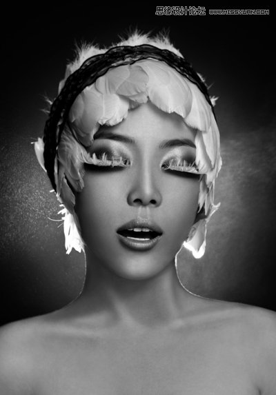 Photoshop使用双曲线技术给美女精细磨皮,PS教程,图老师教程网