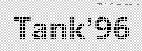 Photoshop制作点阵图效果的艺术字教程,PS教程,图老师教程网