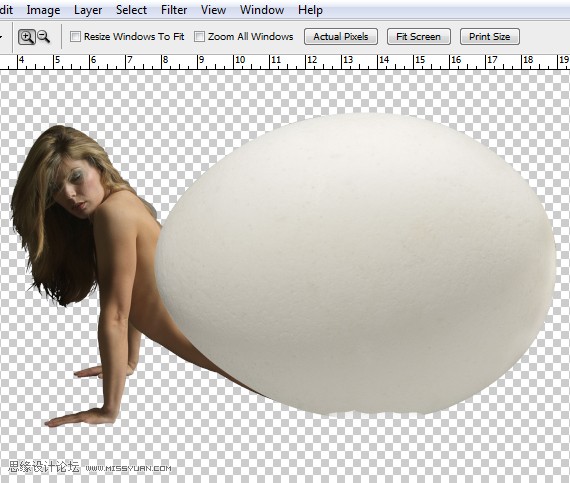 Photoshop合成冲蛋壳中孵出的美女教程,PS教程,图老师教程网
