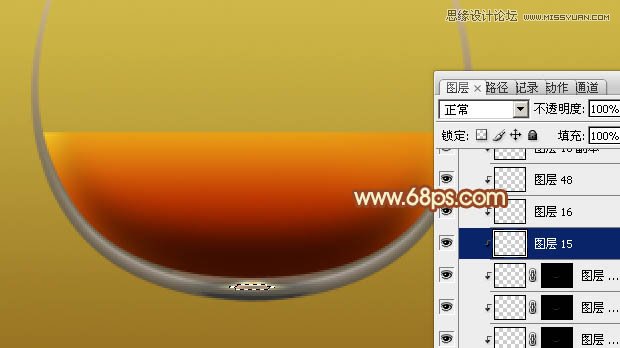 Photoshop绘制质感剔透的玻璃高脚杯,PS教程,图老师教程网