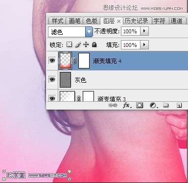 Photoshop简单制作淡红色人体艺术海报,PS教程,图老师教程网