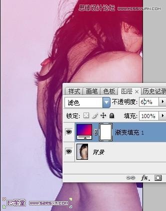 Photoshop简单制作淡红色人体艺术海报,PS教程,图老师教程网