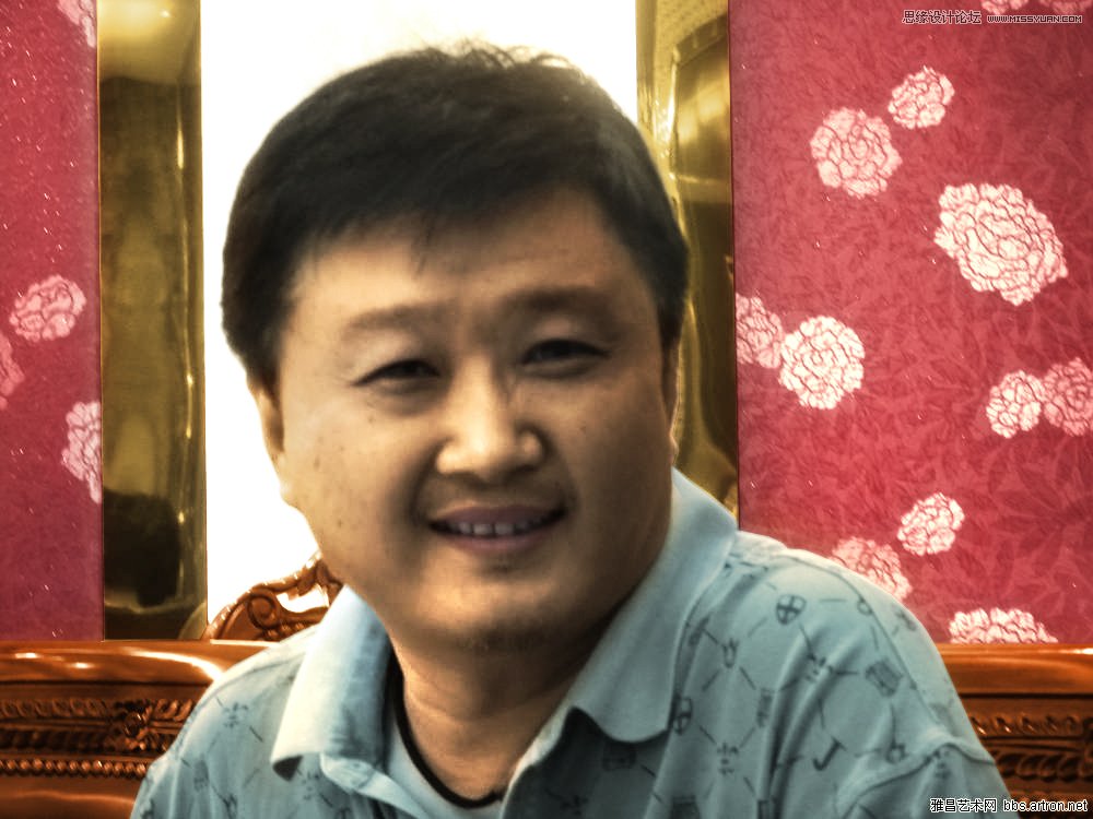 Photoshop给黑白男人照片上色教程,PS教程,图老师教程网