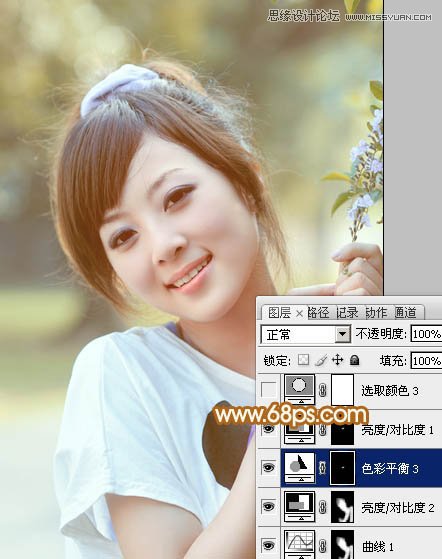 Photoshop调出可爱甜美女孩日系朦胧效果,PS教程,图老师教程网