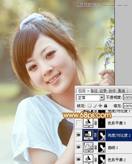 Photoshop调出可爱甜美女孩日系朦胧效果,PS教程,图老师教程网