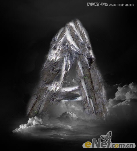 Photoshop制作火山爆发效果的字体教程,PS教程,图老师教程网