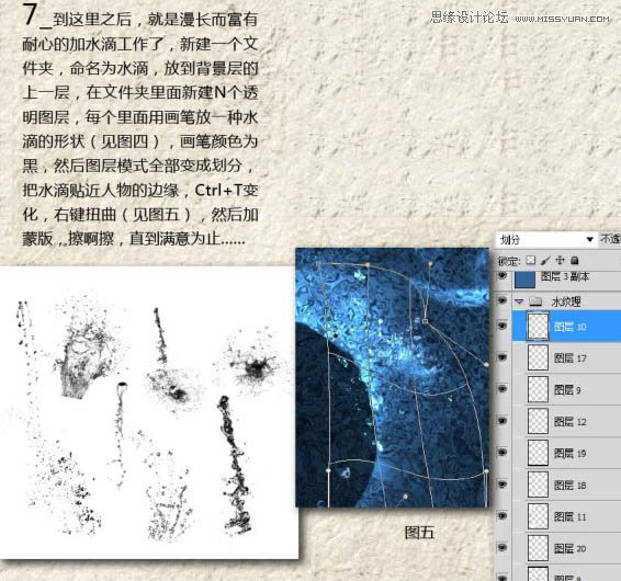 Photoshop合成超酷的蓝色水花效果图,PS教程,图老师教程网