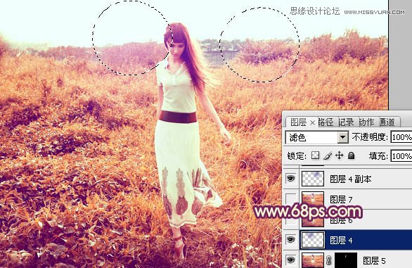 Photoshop调出外景美女秋季金黄色调,PS教程,图老师教程网