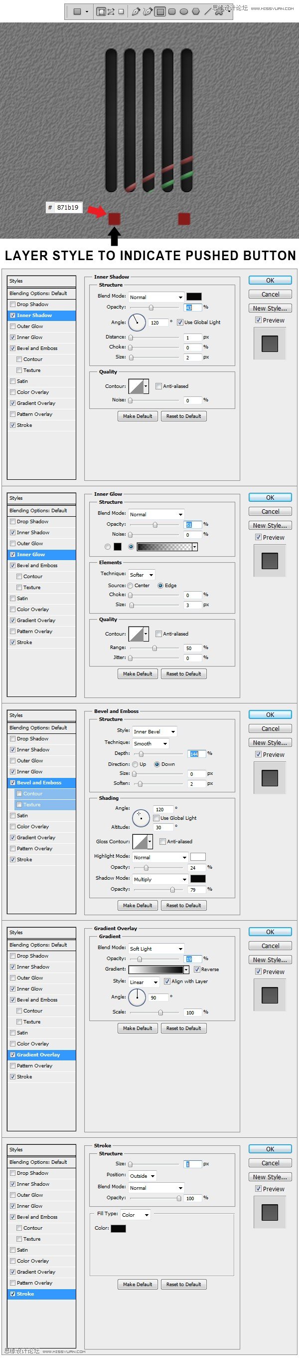 Photoshop设计金属质感的播放器界面教程,PS教程,图老师教程网