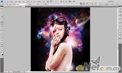 Photoshop创意合成宇宙科幻美女机器人教程,PS教程,图老师教程网